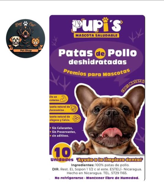 Snack Bolsa de Patas de Pollo Deshidratada