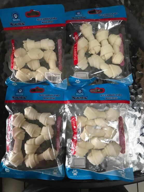 Snack Bolsa de Hueso Carnaza Blanco - Imagen 2