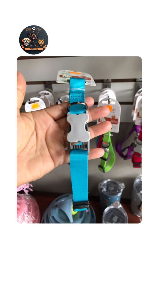 Collar Liso Celeste