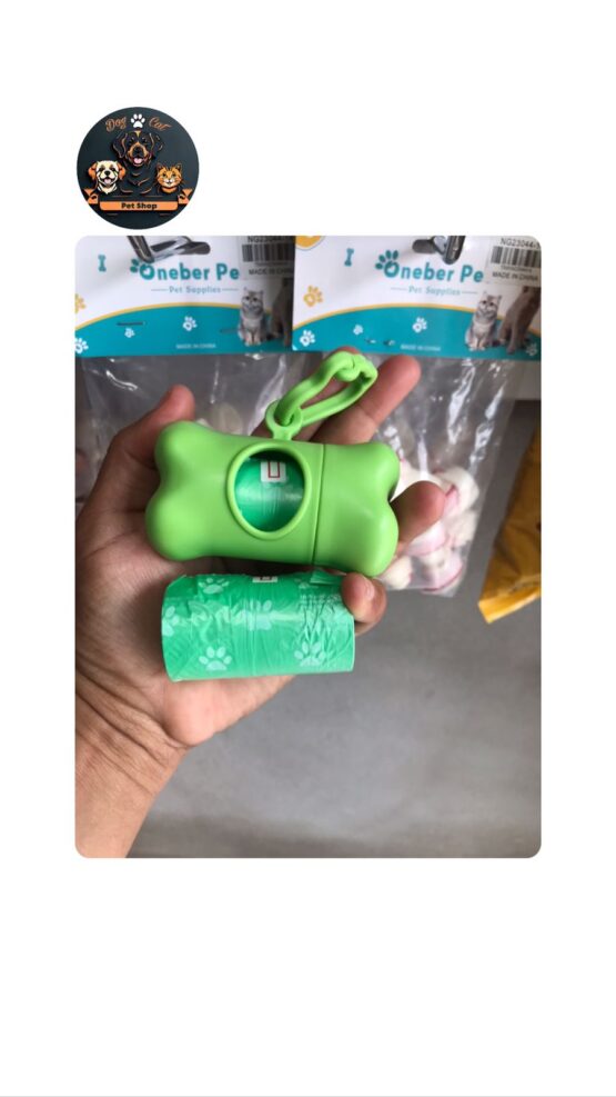 Dispensador con forma Hueso con 2 Bolsas Desechables