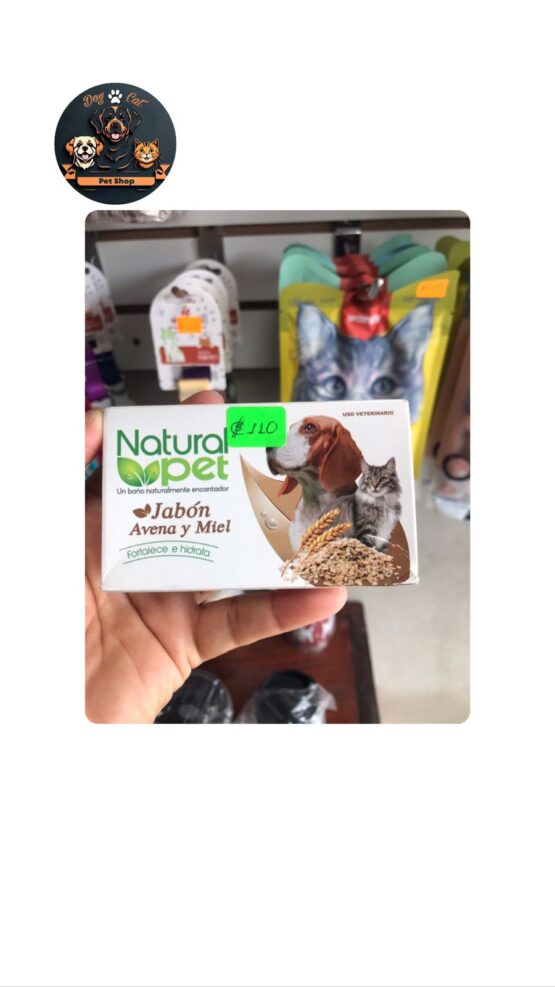 Jabon Natural Pet Avena y Miel