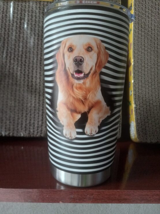 Vaso Térmico Perro con Rayas - Imagen 2